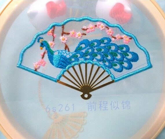 中式古典風刺繡-自製書籤材料包教學